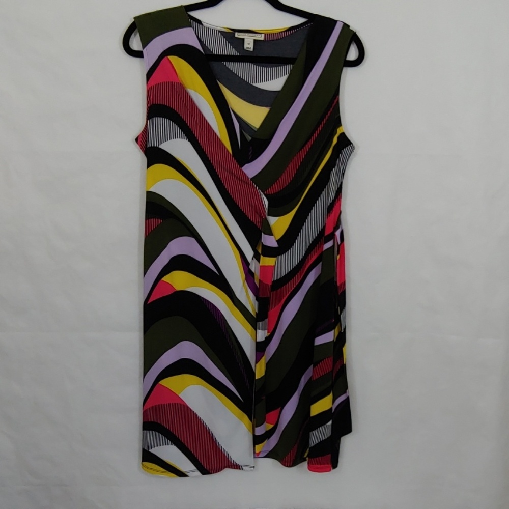 Dana Buchman Multi Color Dress Size Medium